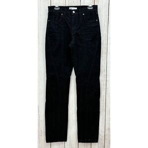 ZARA The Panelled Slim Black Jeans Women's Size‎ 4 High Rise Slim Fit Slim Leg